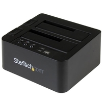 Купить StarTech.com "USB 3,1 (10 Gbit/s) Duplizierer Dockingstation für 2.5"" & 3.5"" SATA SSD/HDD Laufwerke - Clone / Kopierstation bis zu 28GB/min " - Festplattenduplikator - 2 Schächte (SATA-300) (SDOCK2U313R) в магазине wardena.ru