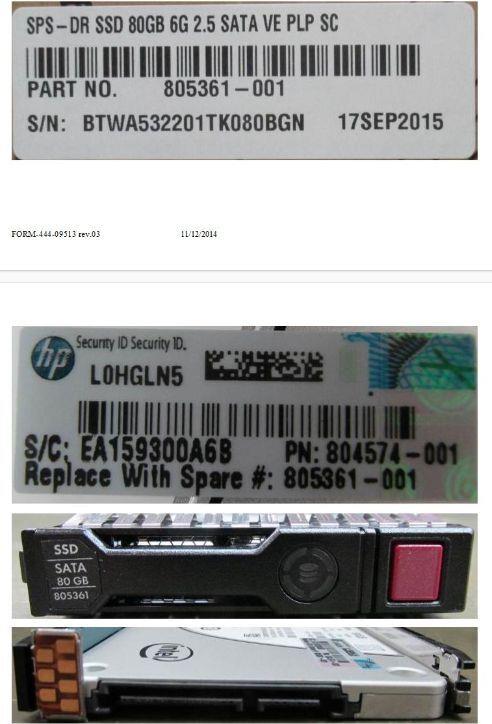 Купить HPE SPS-DR SSD 80GB 6G 2.5 SATA VE PLP SC (805361-001) в магазине wardena.ru