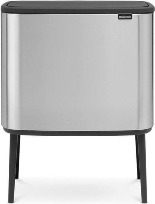 Купить Brabantia 316081 Mülleimer 33 l Rechteckig Edelstahl Schwarz - Edelstahl (31 60 81) в магазине wardena.ru