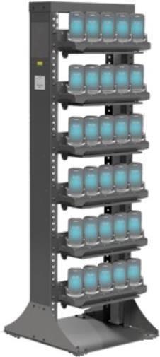 Купить Zebra - Gestell - einseitig - für 6 Multi-Slot-Halterungen - für bis zu 30 Geräte - gefräster Stahl - freistehend (CS-RAC-30-E-00) в магазине wardena.ru