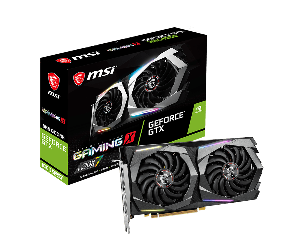Купить MSI GeForce GTX 1660 SUPER Gaming X - GeForce GTX 1660 SUPER - 6 GB - GDDR6 - 192 Bit - 7680 x 4320 Pixel - PCI Express x16 3.0 (V375-282R) в магазине wardena.ru