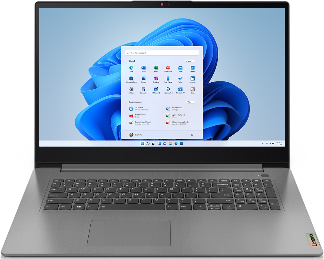 Купить Lenovo IdeaPad 3 17ITL6 82H9 - Core i3 1115G4 / 3 GHz - Win 11 Home - UHD Graphics - 8 GB RAM - 512 GB SSD NVMe - 43.9 cm (17.3") IPS 1920 x 1080 (Full HD) - Wi-Fi 6 - Arctic Grey - kbd: Deutsch (82H900QTGE) в магазине wardena.ru