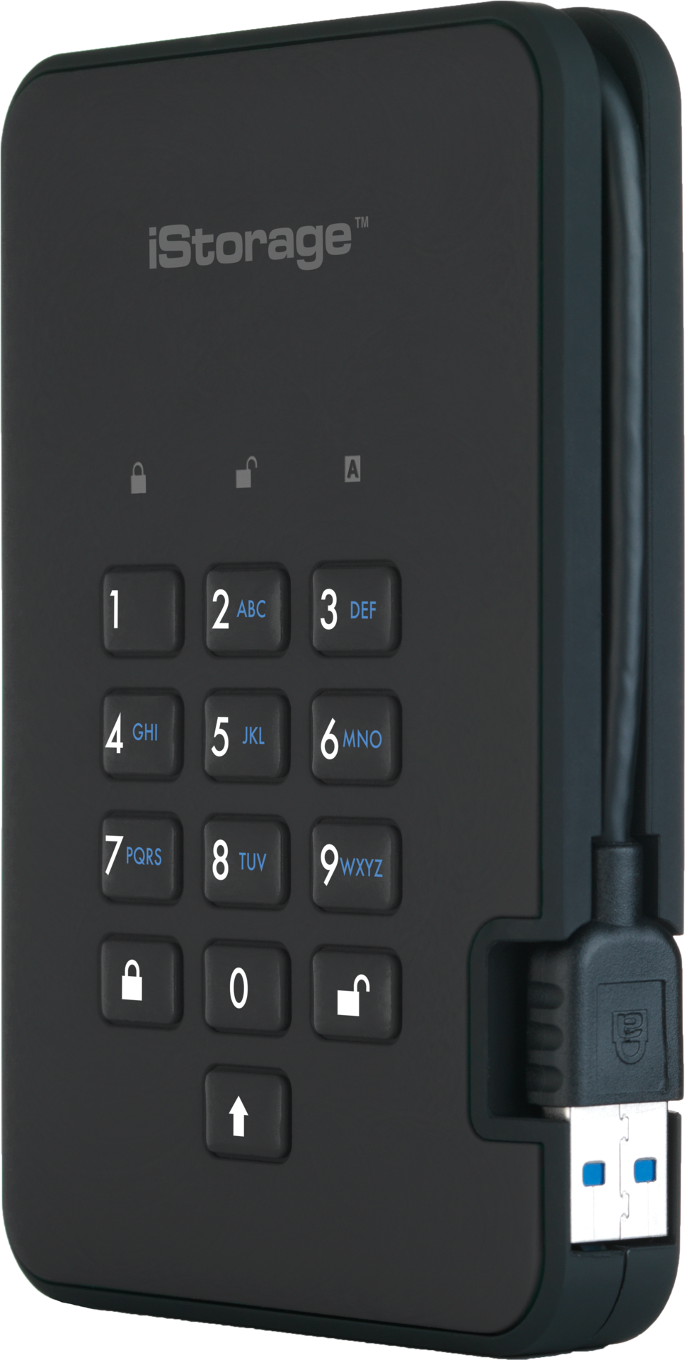 Купить iStorage diskAshur² - SSD - verschlüsselt - 2 TB - extern (tragbar) - USB 3.1 - FIPS 197, 256-bit AES-XTS - Phantomschwarz (IS-DA2-256-SSD-2000-B) в магазине wardena.ru