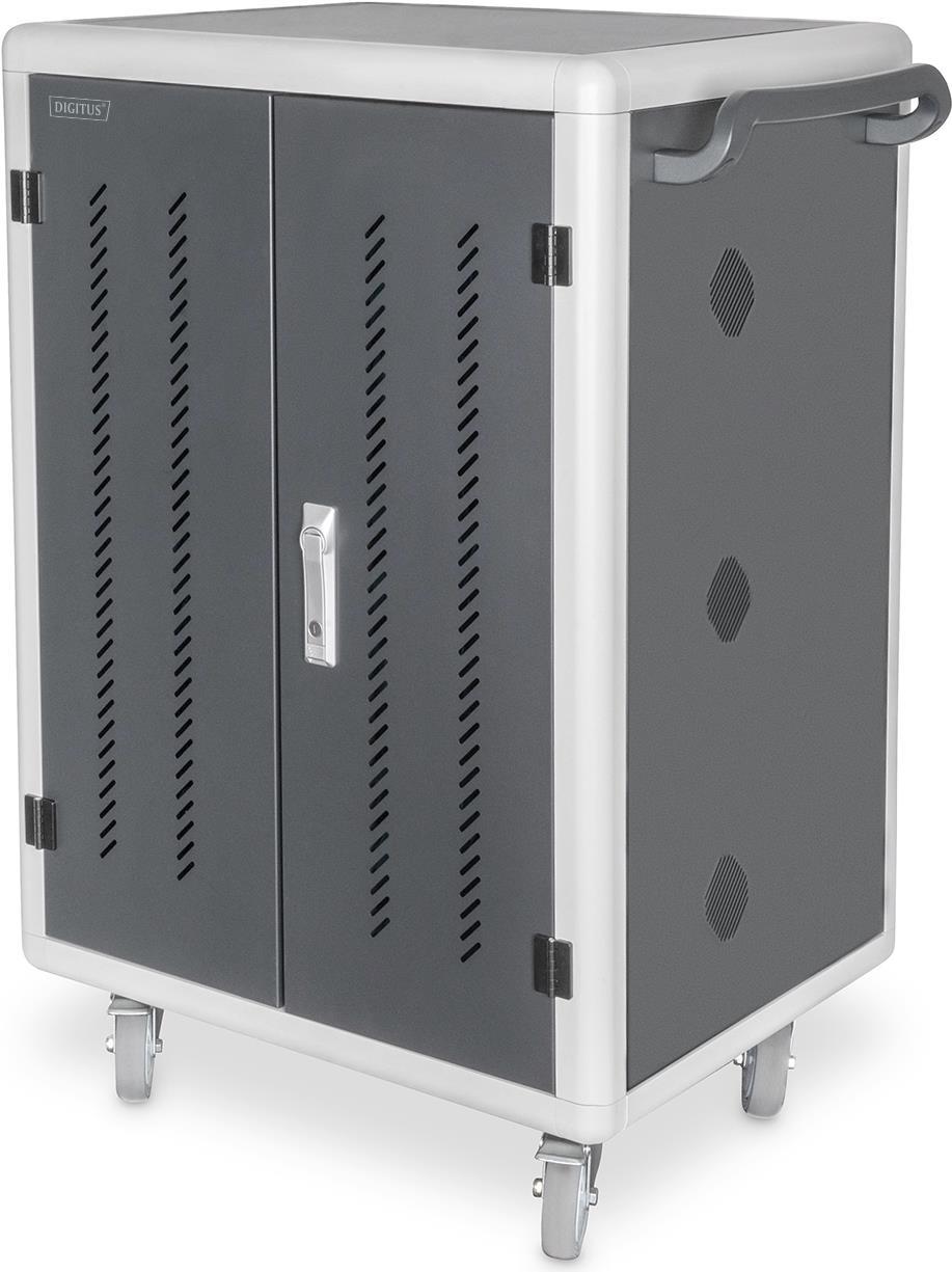 Купить DIGITUS DN-45005 - Wagen (synchronisieren, laden und unter UV-Licht reinigen) - für 30 Tablets / Notebooks - mobile - verriegelbar - ABS-Kunststoff, kaltgewalzter Stahl, high-strength aluminum - Schwarz - Bildschirmgröße в магазине wardena.ru