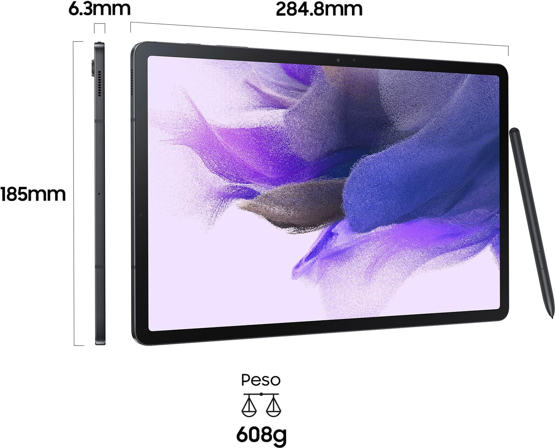 Купить Samsung Galaxy Tab S7 FE - Tablet - Android - 128 GB - 31.5 cm (12.4") TFT (2560 x 1600) - microSD-Steckplatz - Mystic Black (SM-T733NZKEEUE) в магазине wardena.ru