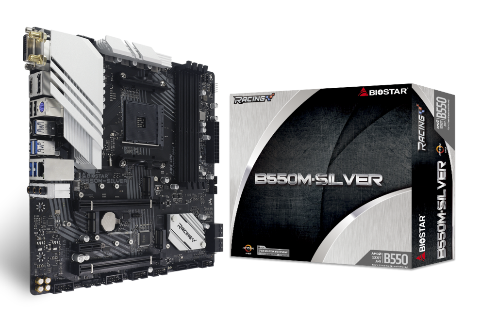 Купить Biostar B550M-SILVER - AMD - Socket AM4 - AMD Ryzen 3 3rd Gen - 3rd Generation AMD Ryzen 5 - 3rd Generation AMD Ryzen 7 - 3rd Generation AMD... - DDR4-SDRAM - 128 GB - DIMM (B550-SILVER) в магазине wardena.ru