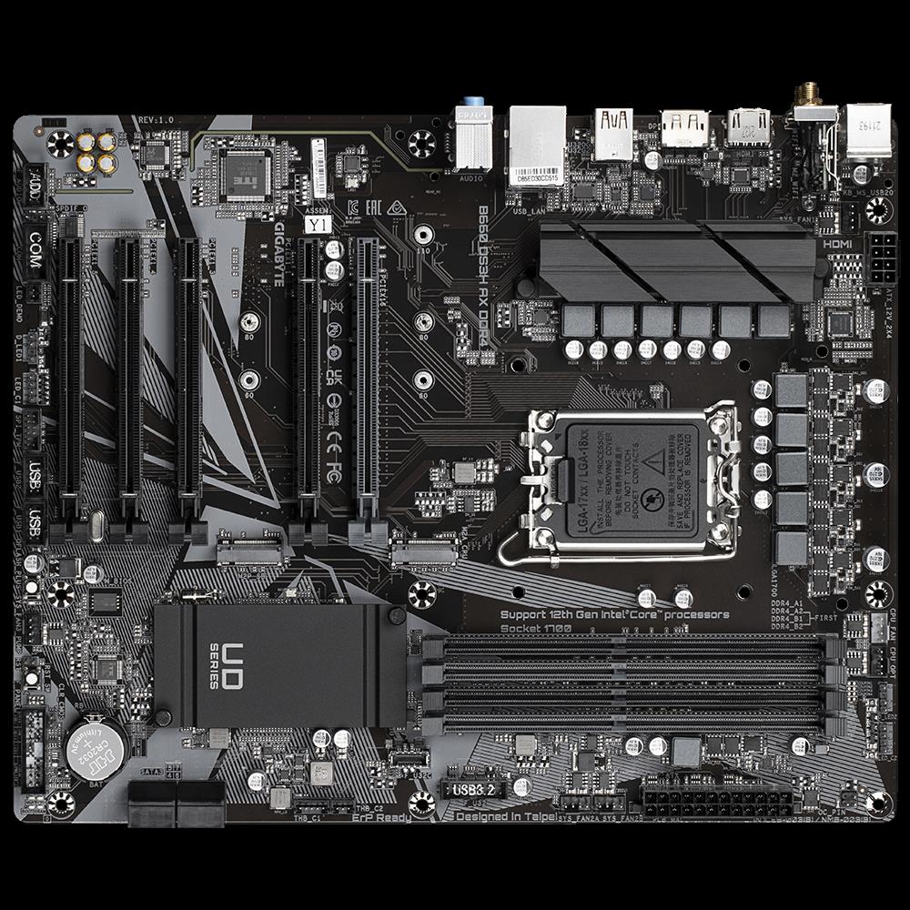 Купить Gigabyte B660 DS3H AX DDR4 - Intel - LGA 1700 - Intel® Celeron® - Intel® Core™ i3 - Intel Core i5 - Intel Core i7 - Intel Core i9 - Intel® Pentium® - DDR4-SDRAM - 128 GB - DIMM (B660 DS3H AX DDR4) в магазине wardena.ru