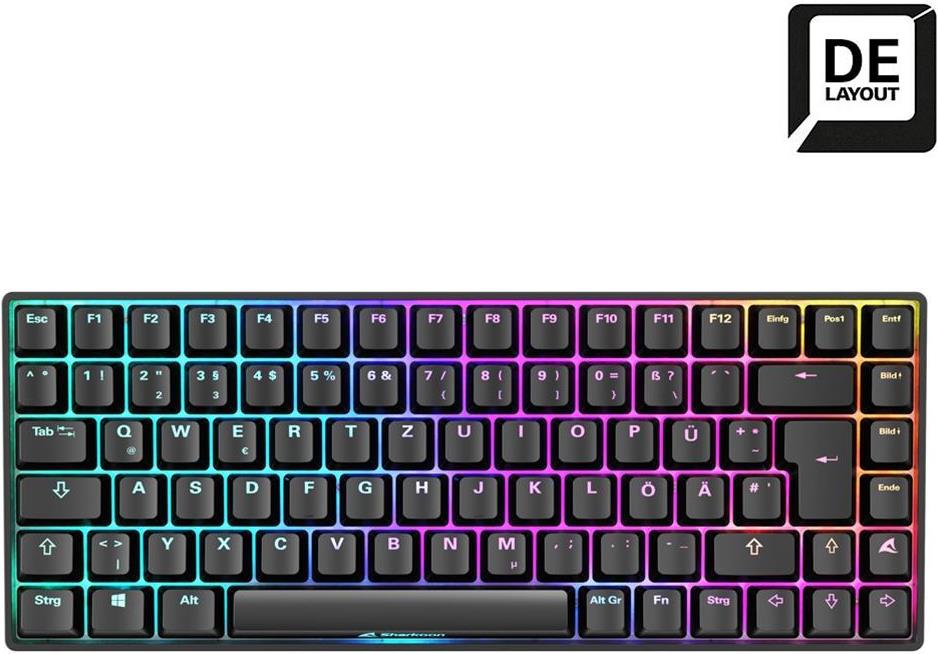 Купить Sharkoon SKILLER SGK50 S3 Tastatur USB QWERTZ Deutsch Schwarz (4044951039135) в магазине wardena.ru