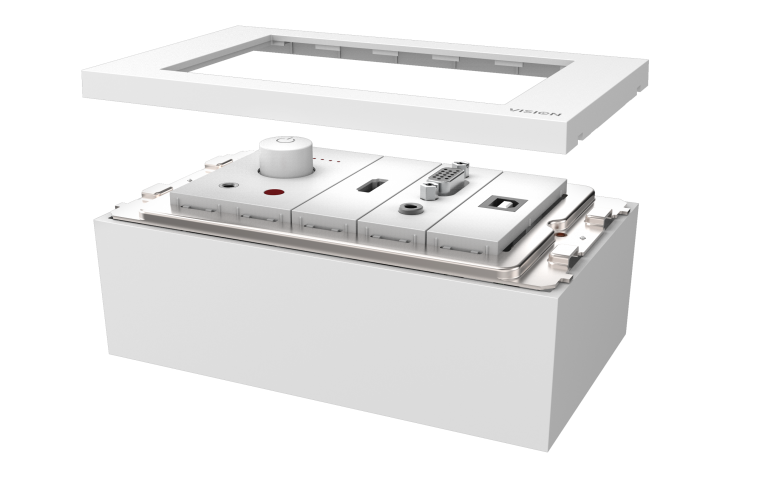 Купить VISION TechConnect 3 Wall-Mount Faceplate Package - Modulares Faceplate-Kit mit Snap-ins und Kabeln - HD-15, Mini-Phone Stereo 3,5 mm, HDMI, USB-Typ B - Mattes Weiß - Abdeckung mit zwei Aussparungen (TC3-PK+PK5MCABLES) в магазине wardena.ru