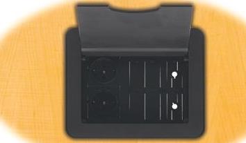 Купить Kramer TBUS-1Axl - Unterputzkasten - Tisch montierbar - gebürstetes Aluminium (80-000199) в магазине wardena.ru