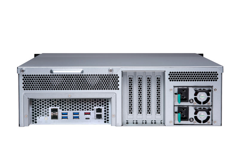 Купить QNAP TS-H1677XU-RP - NAS-Server - 16 Schächte - Rack - einbaufähig - SATA 6Gb/s - RAID 0, 1, 5, 6, 10, 50, JBOD, 5 Hot Spare, 6 Hot Spare, 60, 10-Hot-Spare, RAID TP - RAM 32 GB - Gigabit Ethernet / 10 Gigabit Ethernet - (TS-H1677XU-RP-3700X-32G) в магазине wardena.ru