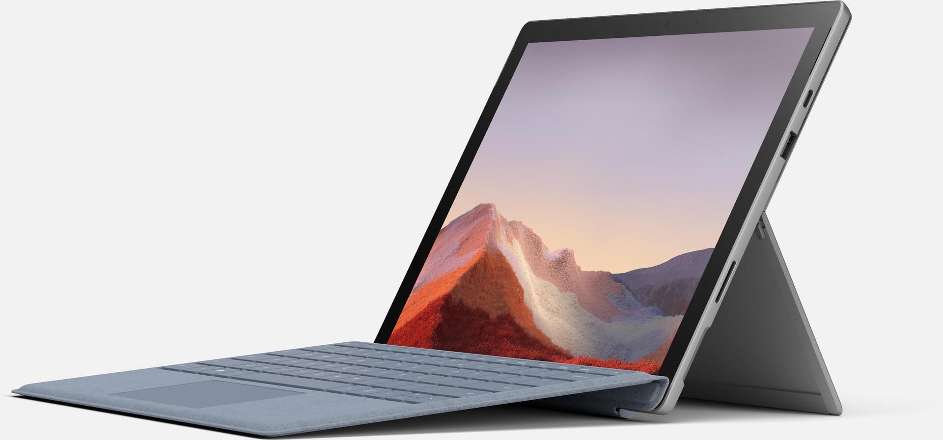 Купить Microsoft Surface Pro 7 - Tablet - Intel Core i5 1035G4 / 1.1 GHz - Windows 10 Home - Iris Plus Graphics - 8 GB RAM - 256 GB SSD - 31.2 cm (12.3") Touchscreen 2736 x 1824 - Wi-Fi 6 - Platin (PUV-00003) в магазине wardena.ru