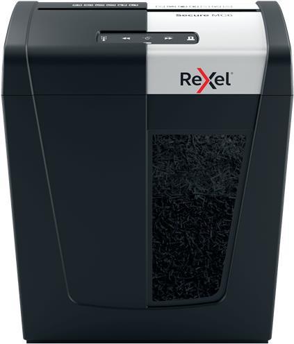 Купить Rexel Secure MC6 Aktenvernichter Mikrogeschnittene Zerkleinerung 60 dB Schwarz - Silber (2020130EU) в магазине wardena.ru