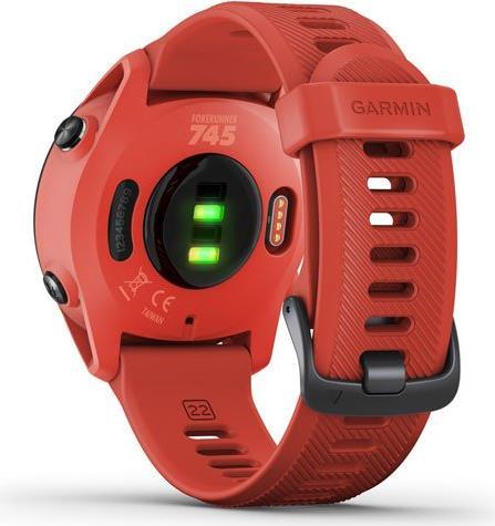Купить Garmin Forerunner 745 - Magma Red - Sportuhr mit Band - Silikon - Magma Red - Handgelenkgröße: 126-216 mm - Anzeige 3.04 cm (1.2") - Bluetooth, Wi-Fi, NFC, ANT+ - 47 g (010-02445-12) в магазине wardena.ru