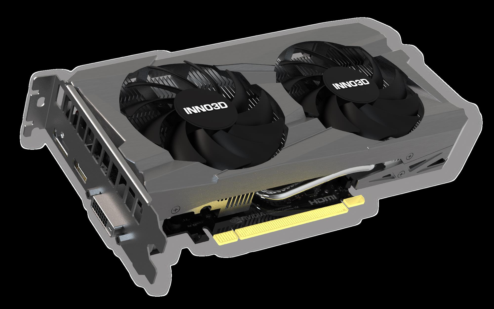 Купить Inno3D GeForce RTX 3050 Twin X2 - GeForce RTX 3050 - 8 GB - GDDR6 - 128 Bit - 7680 x 4320 Pixel - PCI Express 4.0 (N30502-08D6-1711VA41) в магазине wardena.ru