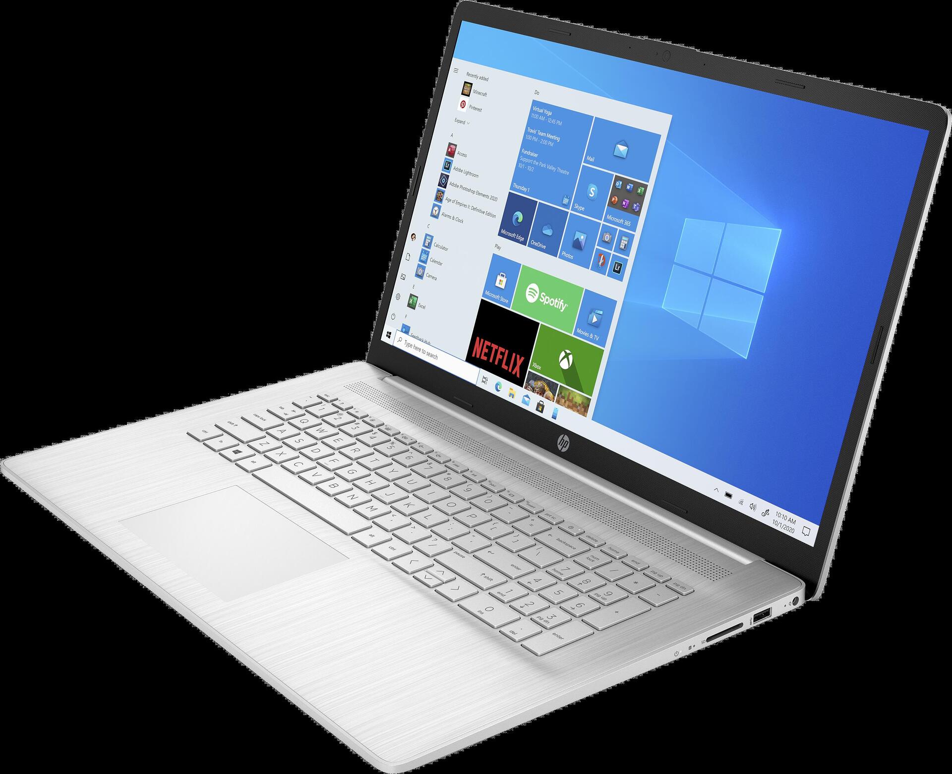 Купить HP 17-cp0175ng - Ryzen 7 5700U / 1.8 GHz - Win 10 Home 64-Bit - Radeon Graphics - 16 GB RAM - 512 GB SSD NVMe - 43.9 cm (17.3") IPS 1920 x 1080 (Full HD) - Wi-Fi 5 - Natural Silver (4H3N5EA) в магазине wardena.ru