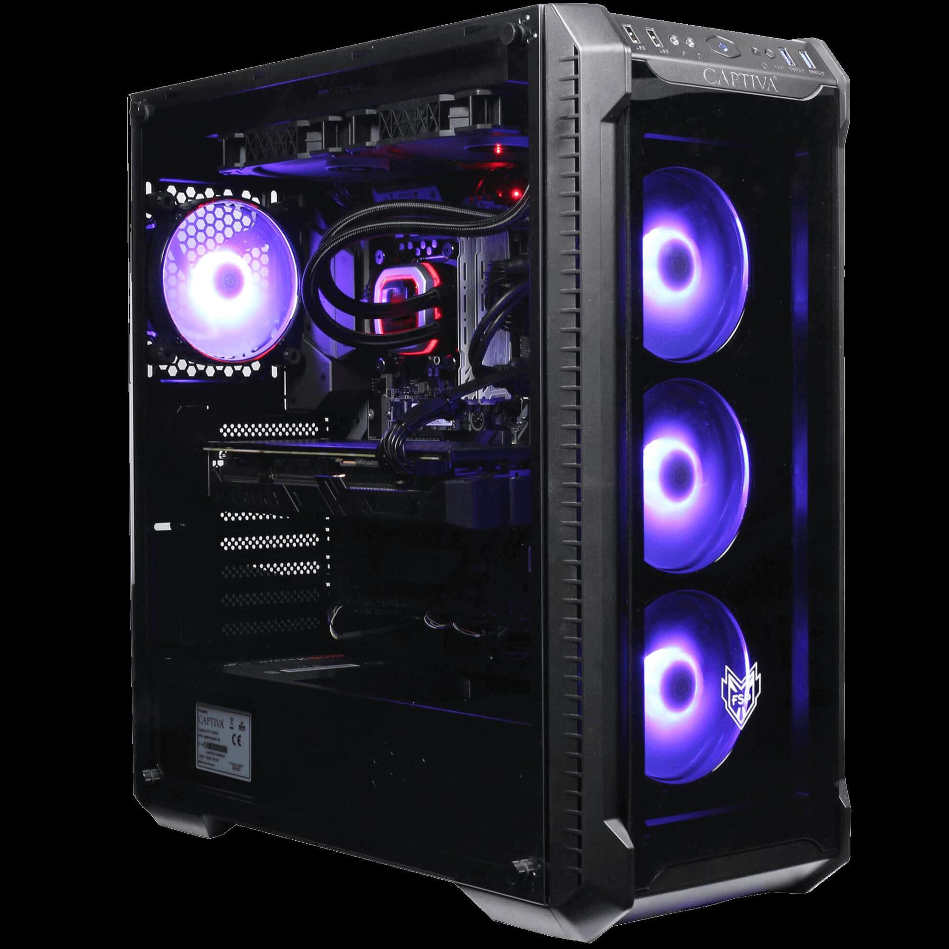 Купить CAPTIVA Highend Gaming R58-649 - MDT - Ryzen 7 5800X / 3.8 GHz - RAM 16 GB - SSD 1 TB - GF RTX 3090 - GigE - Win 10 Home 64-Bit - Monitor: keiner (58649) в магазине wardena.ru