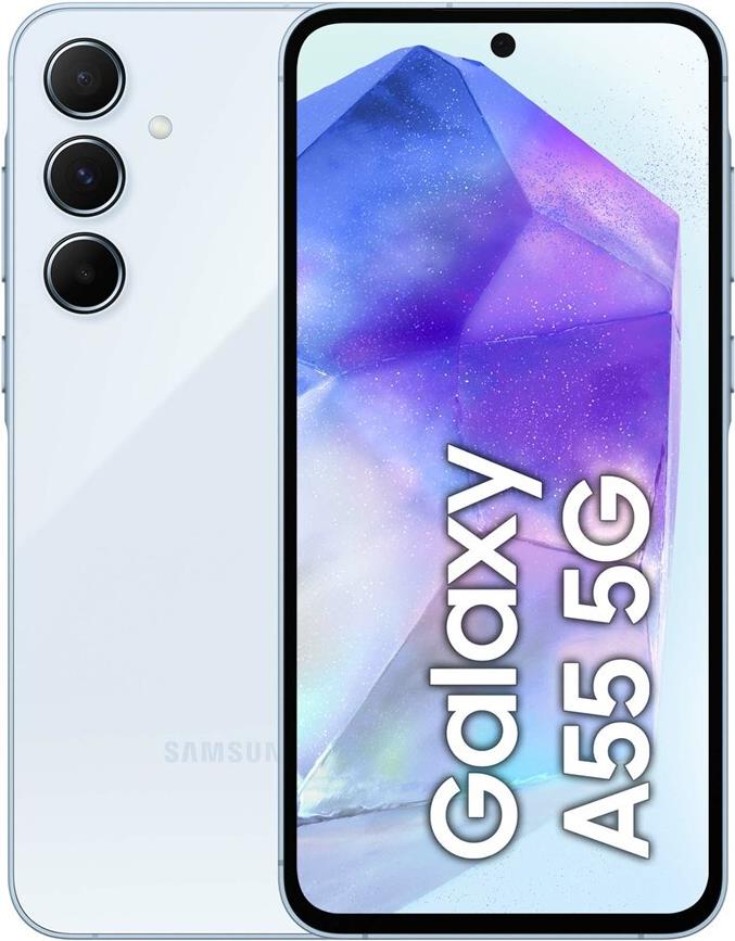 Купить Samsung Galaxy A55 - 5G Smartphone - Dual-SIM - RAM 8 GB / Interner Speicher 256 GB - microSD slot - OLED-Display - 6.6" - 2340 x 1080 Pixel (120 Hz) (SM-A556BLBCEUE) в магазине wardena.ru