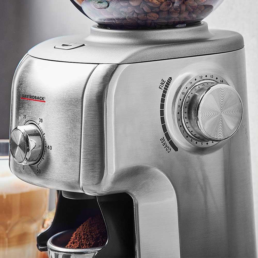 Купить Gastroback Design Advanced Plus Kaffeemühle 130 W Schwarz - Edelstahl (42642) в магазине wardena.ru