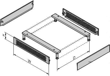 Купить VARISTAR Sockel belüftet, 600 mm breit, RAL7021 (26.10.0548) (23130-187) в магазине wardena.ru
