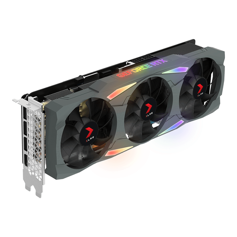 Купить PNY XLR8 GeForce RTX 3080 Gaming UPRISING EPIC-X RGB Triple Fan LHR - Grafikkarten - GF RTX 3080 - 10 GB GDDR6X - PCIe 4.0 x16 - HDMI, 3 x DisplayPort (VCG308010LTFXMPB) в магазине wardena.ru