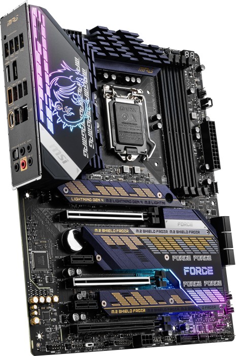Купить MSI MPG Z590 GAMING FORCE - Motherboard - ATX - LGA1200-Sockel - Z590 - USB-C Gen2, USB 3.2 Gen 1, USB 3.2 Gen 2, USB-C Gen 2x2 - 2.5 Gigabit LAN - Onboard-Grafik (CPU erforderlich) - HD Audio (8-Kanal) (7D06-003R) в магазине wardena.ru