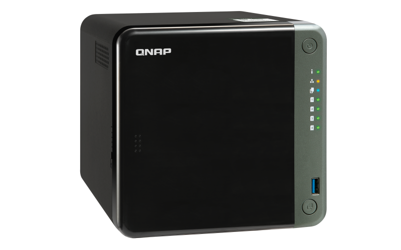 Купить QNAP TS-453D NAS Tower Eingebauter Ethernet-Anschluss Schwarz J4125 (TS-453D-8G/32TBVN) в магазине wardena.ru