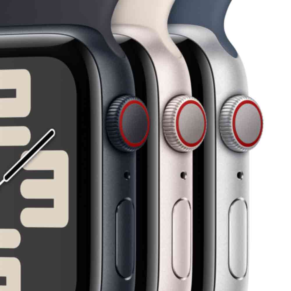 Купить Apple Watch SE (GPS + Cellular) - 40 mm - Aluminium, Silber - intelligente Uhr mit Sportband - Flouroelastomer - Storm Blue - Bandgröße: M/L - 32GB - Wi-Fi, LTE, Bluetooth - 4G - 27,8 g (MRGM3QF/A) в магазине wardena.ru