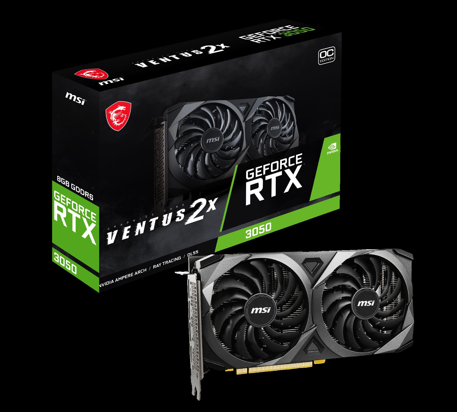 Купить MSI GeForce RTX 3050 GAMING X 8G - Grafikkarten - GF RTX 3050 - 8 GB GDDR6 - PCIe 4.0 x8 - HDMI, 3 x DisplayPort (V397-421R) в магазине wardena.ru