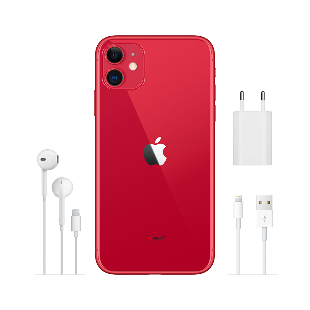 Купить Apple iPhone 11 - (PRODUCT) RED - 4G Smartphone - Dual-SIM / Interner Speicher 64 GB - LCD-Anzeige - 6.1" - 1792 x 828 Pixel - 2 x Rückkamera 12 MP, 12 MP - front camera 12 MP - Rot (MWLV2ZD/A) в магазине wardena.ru