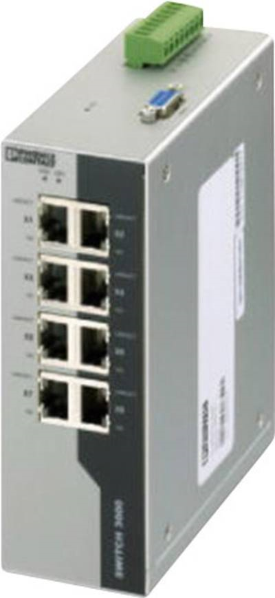 Купить Phoenix Contact Industrial Ethernet Switch - FL SWITCH 3008 2891031 24 V/DC Anzahl Ethernet Ports 8 (2891031) в магазине wardena.ru