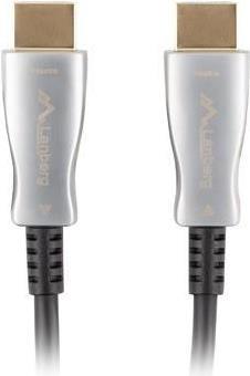 Купить Lanberg CA-HDMI-20FB-0800-BK HDMI-Kabel 80 m HDMI Typ A (Standard) Schwarz - Silber (CA-HDMI-20FB-0800-BK) в магазине wardena.ru