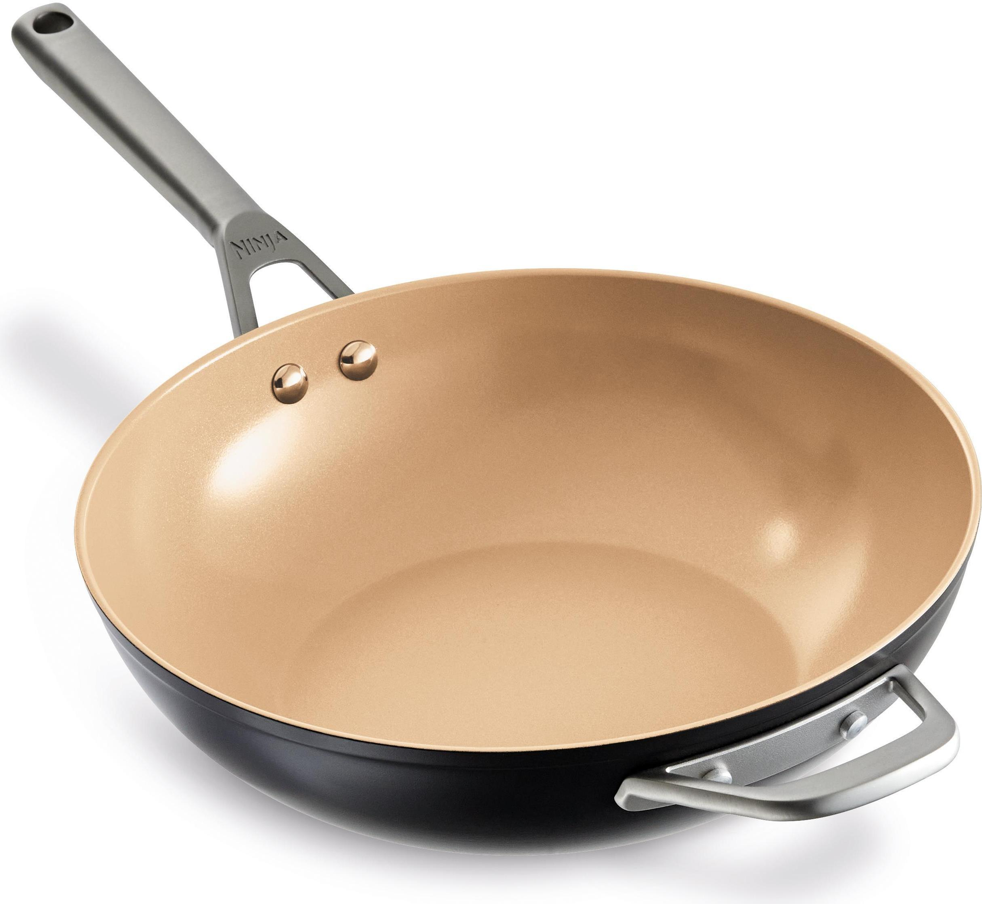Купить Ninja Extended Life Keramik 28 cm Wok - Rund - Wok-/Bratpfanne - Beige - Grau - Keramik - 285 °C - Aluminium (CW90928DE) в магазине wardena.ru