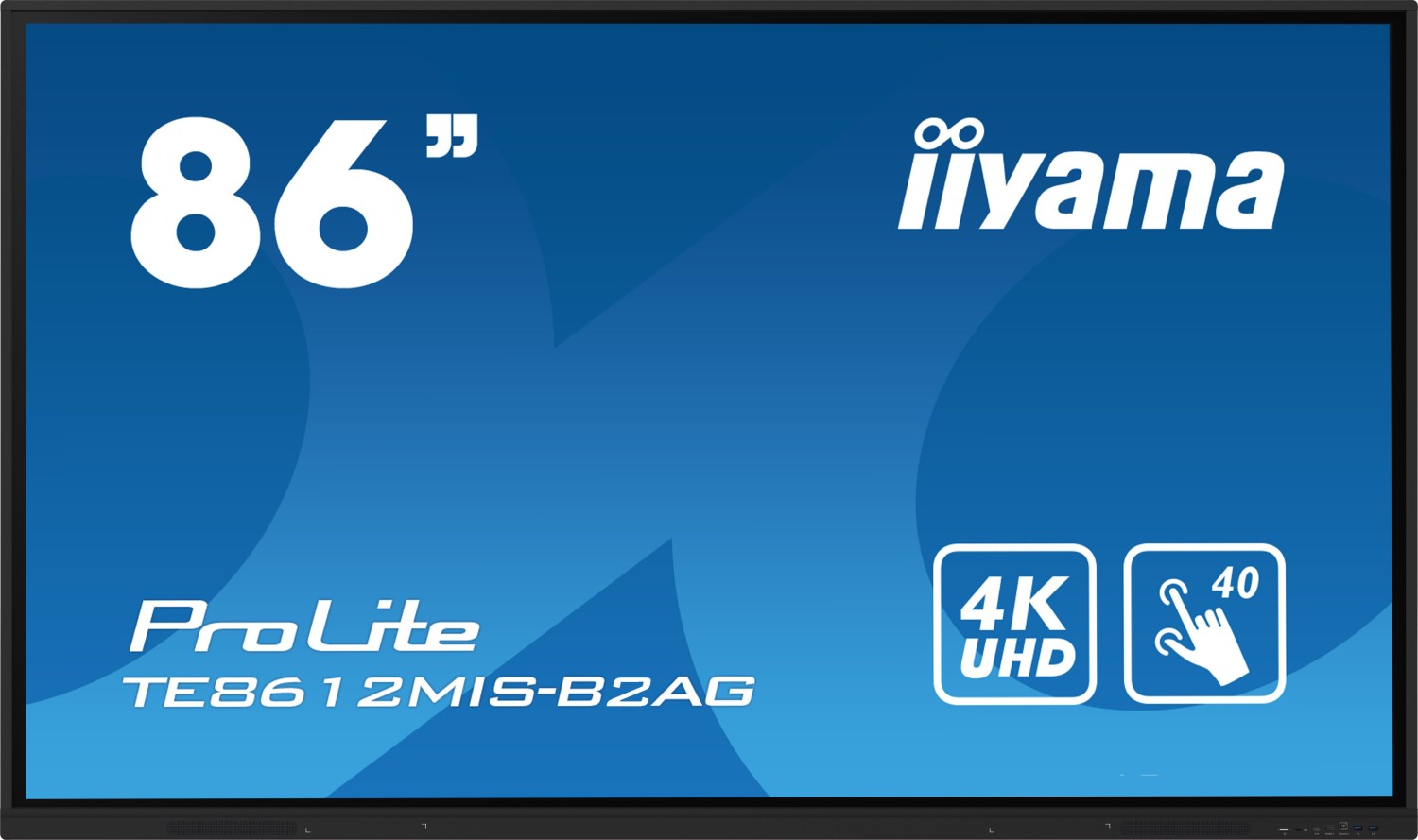 Купить Iiyama ProLite TE8612MIS-B2AG - 218 cm (86") Diagonalklasse (217.4 cm (85.6") sichtbar) LCD-Flachbildschirmanzeige - interaktive Digital Signage - mit Touchscreen - 4K UHD (2160p) 3840 x 2160 - Schwarz, Matte (TE8612MIS- в магазине wardena.ru