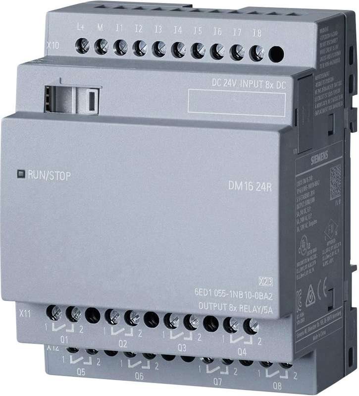 Купить Siemens LOGO! DM16 24R Digital & Analog I/O Modul Relaiskanal (6ED1055-1NB10-0BA2) в магазине wardena.ru