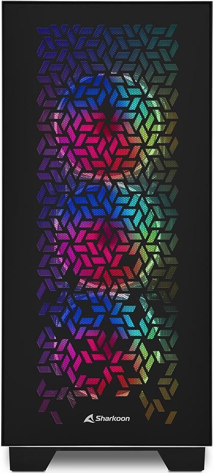 Купить Sharkoon ELITE SHARK CA300H - Tower - PC - Schwarz - ATX - EATX - micro ATX - Mini-ITX - Rot/Grün/Blau - Taschenlüfter (4044951030156) в магазине wardena.ru