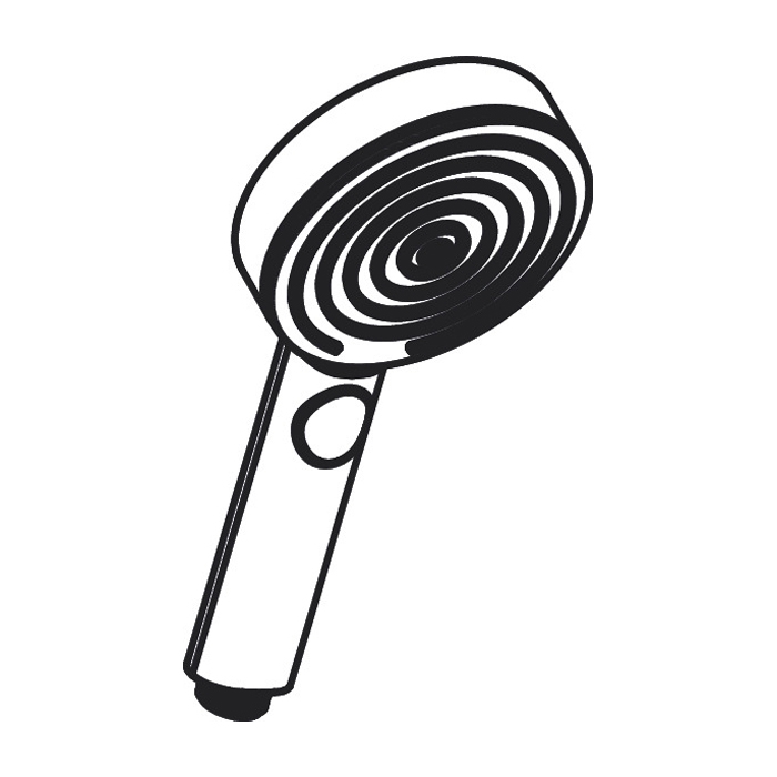 Купить Hansgrohe Pulsify Select S Ручной душ 105 3jet Activation EcoSmart черный матовый 24101670 в магазине wardena.ru