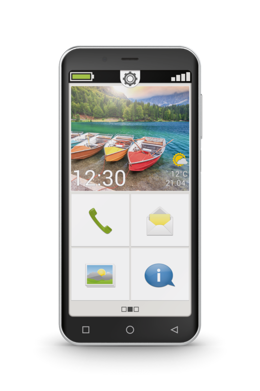 Купить Emporia SMART.5mini 12,6 cm (4.95") Single SIM Android 13 4G USB Typ-C 4 GB 64 GB 2500 mAh Schwarz (E5m_001) в магазине wardena.ru