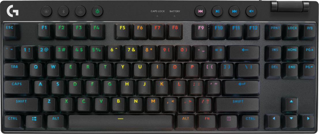 Купить Logitech G PRO X TKL - Tastatur - Hintergrundbeleuchtung - Bluetooth, 2.4 GHz - AZERTY - Französisch - Tastenschalter: Tactile - Schwarz (920-012131) в магазине wardena.ru