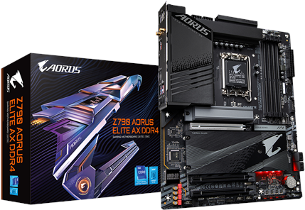 Купить Gigabyte Z790 AORUS ELITE AX DDR4 - 1,0 - Motherboard - ATX - LGA1700-Sockel - Z790 Chipsatz - USB-C Gen2, USB 3,2 Gen 1, USB 3,2 Gen 2, USB-C Gen 2x2 - 2,5 Gigabit LAN, Wi-Fi 6, Bluetooth - Onboard-Grafik (CPU erforderl (Z790 A ELITE AX DDR4) в магазине wardena.ru
