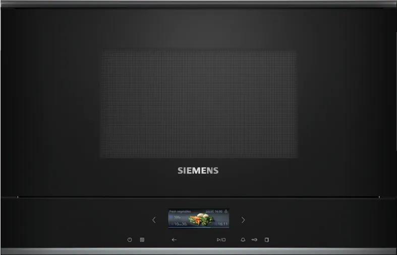 Купить Siemens iQ700 BE732R1B1 Mikrowelle Schwarz Kombi-Mikrowelle Integriert 21 l 900 W (BE732R1B1) в магазине wardena.ru