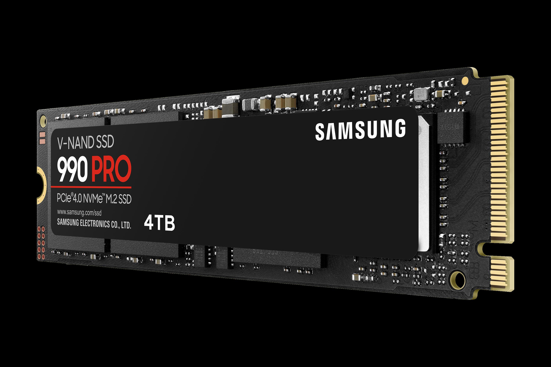 Купить Samsung 990 PRO MZ-V9P4T0BW - SSD - verschlüsselt - 4 TB - intern - M.2 2280 - PCIe 4.0 x4 (NVMe) - 256-Bit-AES - TCG Opal Encryption (MZ-V9P4T0BW) в магазине wardena.ru
