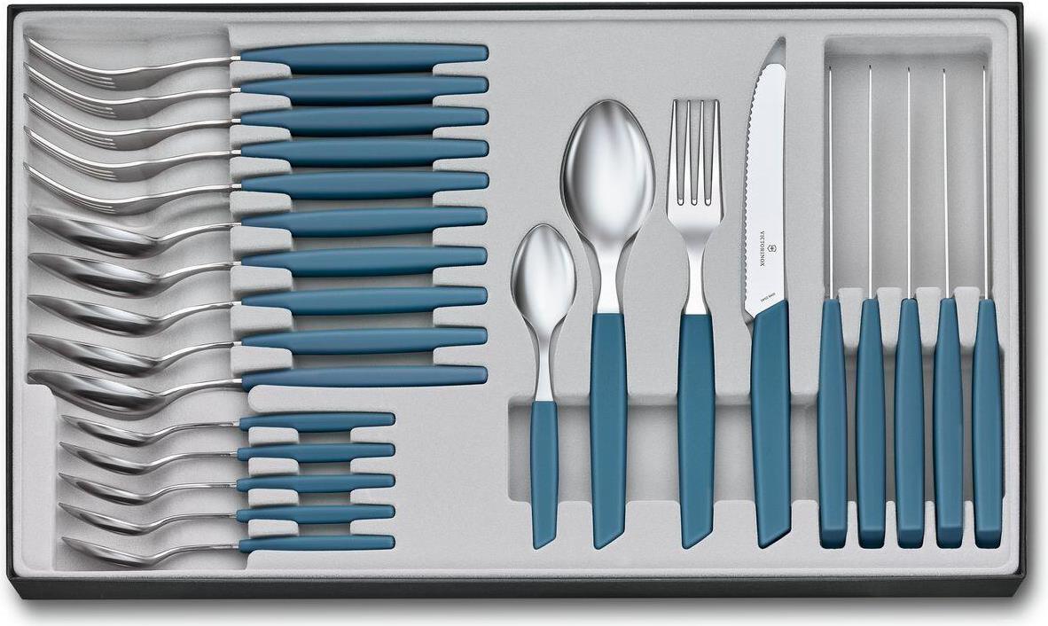 Купить Victorinox Swiss Modern Besteck-Set 24 Stück(e) Blau (V-6.90 96.11W2.24) в магазине wardena.ru