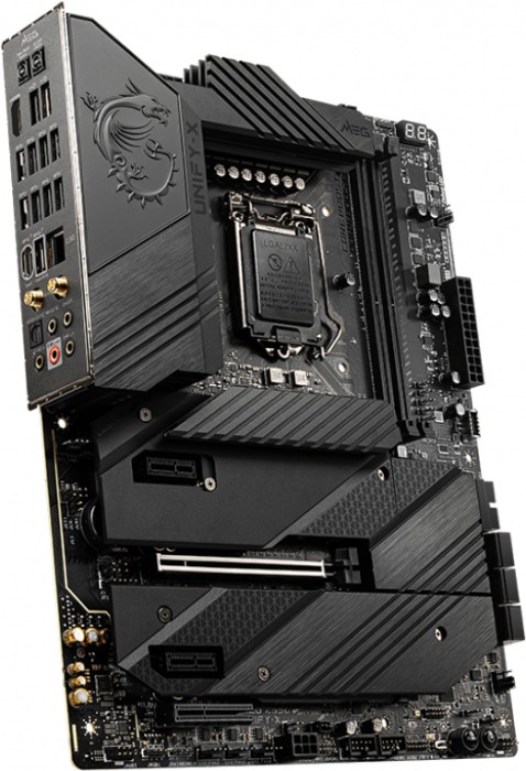 Купить MSI MEG Z590 UNIFY-X - Motherboard - ATX - LGA1200-Sockel - Z590 Chipsatz - USB-C Gen2, USB 3.2 Gen 1, USB 3.2 Gen 2, USB-C Gen 2x2 - 2.5 Gigabit LAN, Wi-Fi, Bluetooth - Onboard-Grafik (CPU erforderlich) - HD Audio (8-Ka (7D38-006R) в магазине wardena.ru