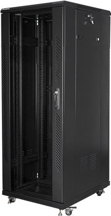 Купить Lanberg FF01-6832-12B Rack 32U Freistehendes Gestell Schwarz (FF01-6832-12B) в магазине wardena.ru