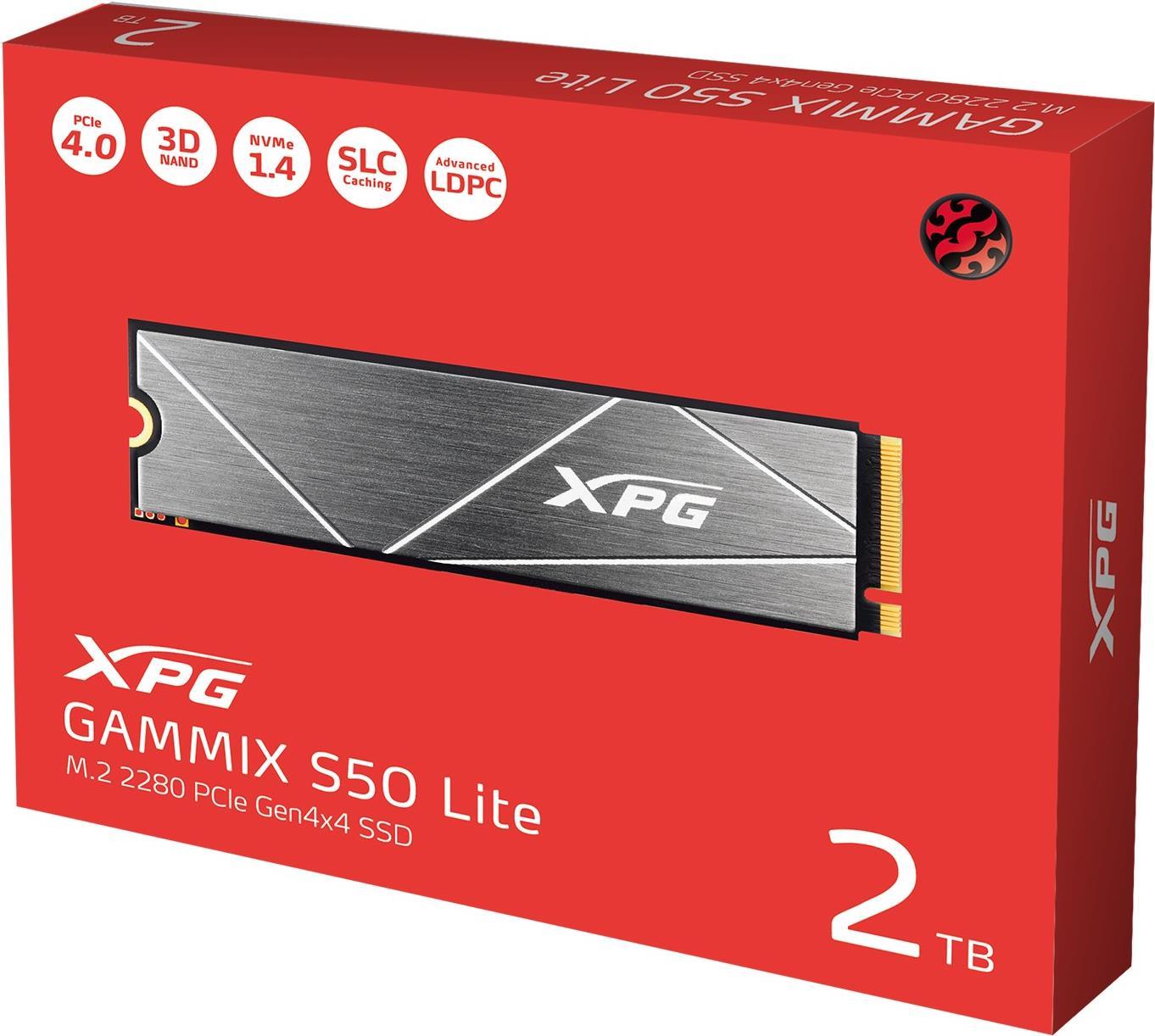 Купить SSD 2TB M.2 PCI-E NVMe Gen4 S50 Lite retail - Solid State Disk - NVMe (AGAMMIXS50L-2T-C) в магазине wardena.ru