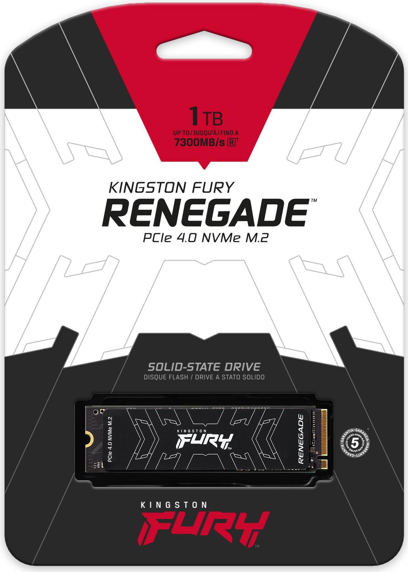 Купить Kingston FURY Renegade - SSD - 1 TB - intern - M.2 2280 - PCI Express 4.0 (NVMe) (SFYRS/1000G) в магазине wardena.ru