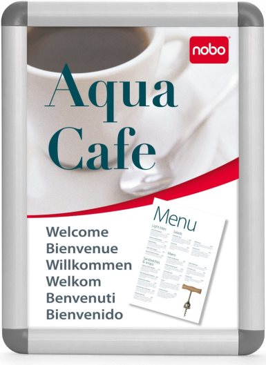 Купить NOBO Plakatrahmen 500 x 700 mm, inklusive Befestigungsset 32 mm silber eloxierter Aluminium-Rahmen, für Innen- und (1902210) в магазине wardena.ru