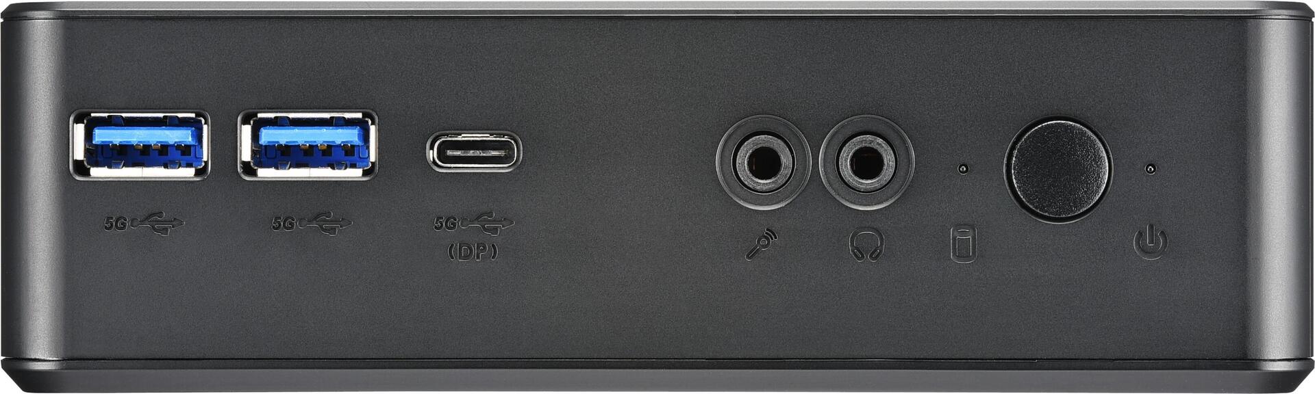 Купить Shuttle Nano PC System NC4010BA - Intel Celeron 7305 - Windows 11 Pro Entry - 4GB RAM - 128GB M.2 SSD - 1x HDMI - 1x DP,1xUSB-C/DP - 6x USB3.2 - 1x 2.5" bay - 2x M.2 - 1x LAN - inkl. VESA & Stand (NC4010BA) в магазине wardena.ru