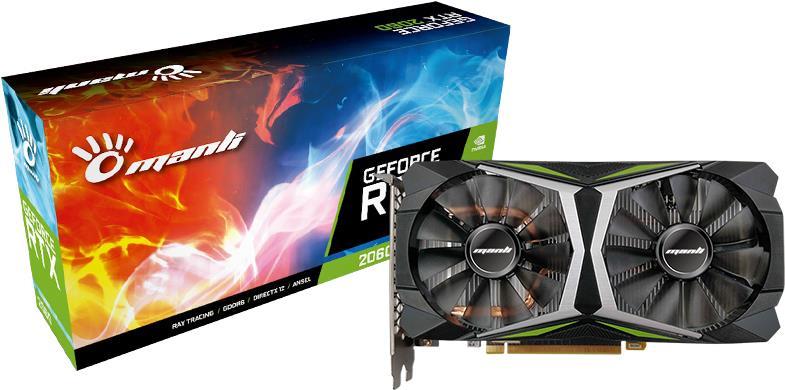 Купить Manli M-NRTX2060/6RFHPPPV2-M2435 NVIDIA GeForce RTX 2060 12 GB GDDR6 (N53720600M2435A) в магазине wardena.ru